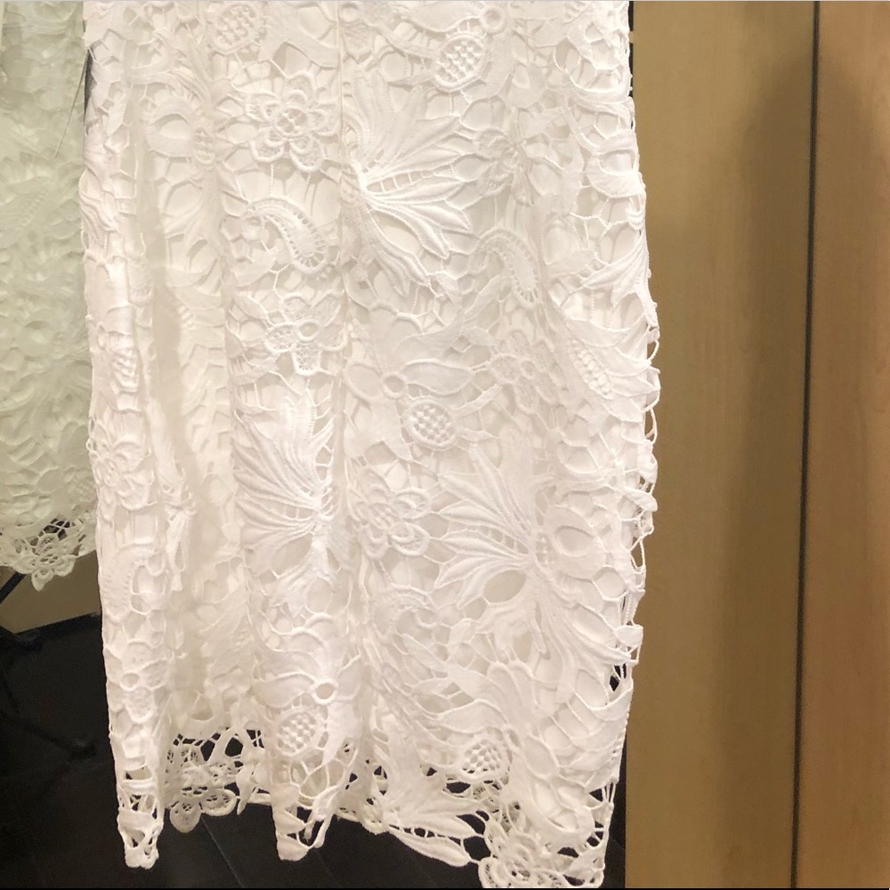 White lace dress